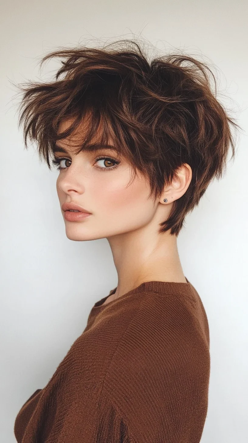 Effortlessly Chic: The Modern Textured Pixie Cut