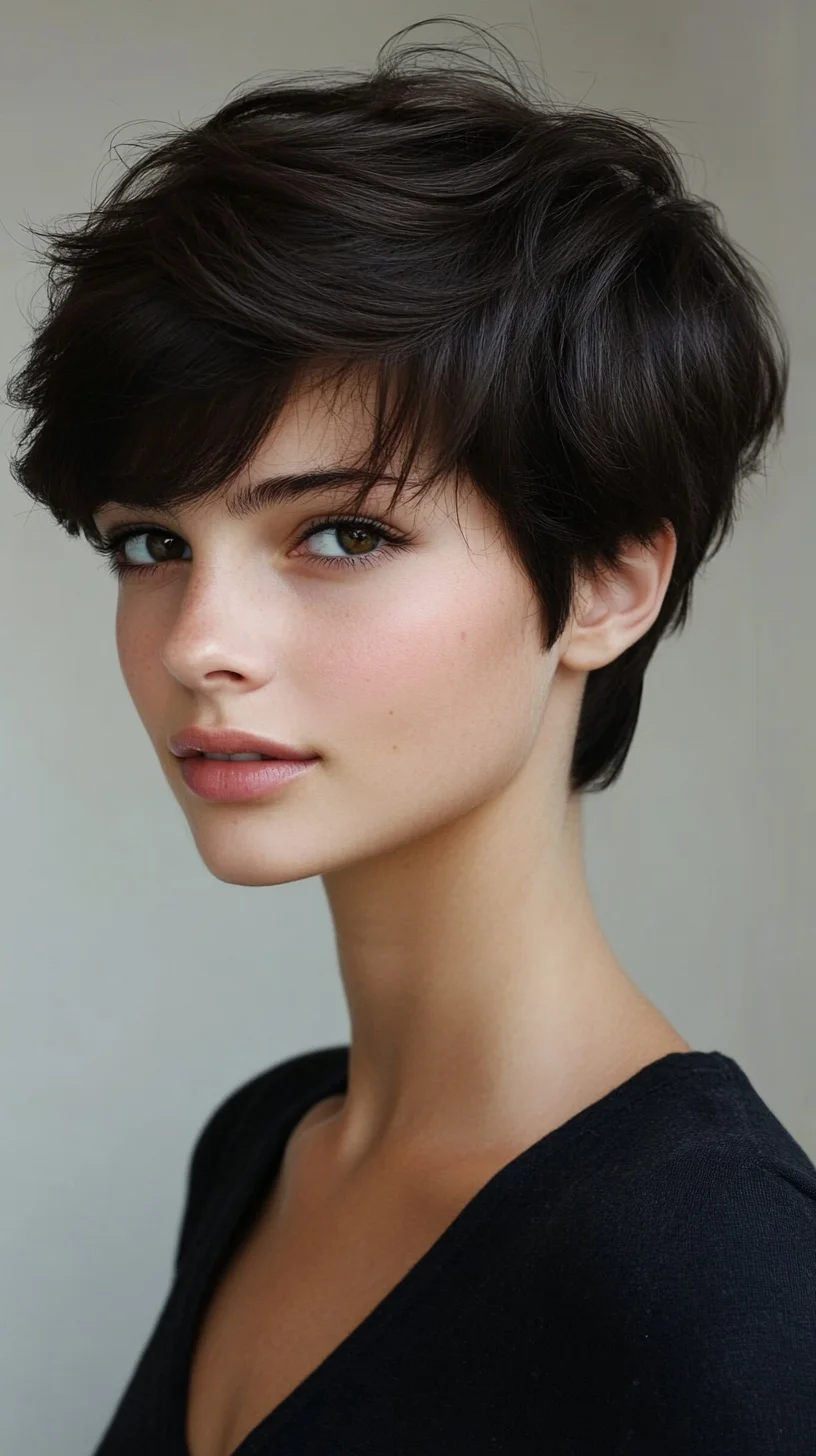 Effortlessly Chic: The Modern Textured Pixie Cut