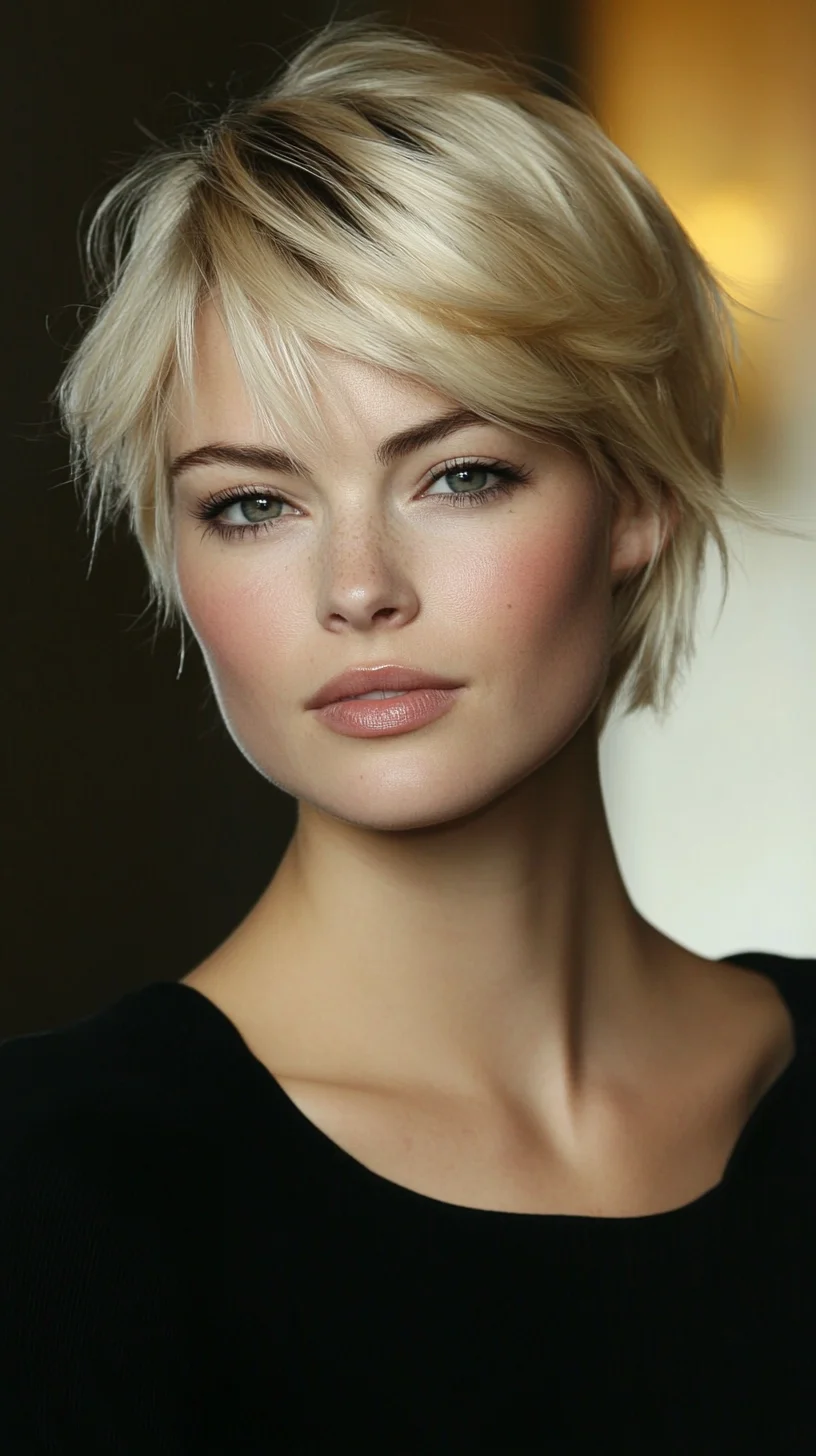 Effortlessly Chic: The Modern Textured Pixie Cut for a Flawless Look
