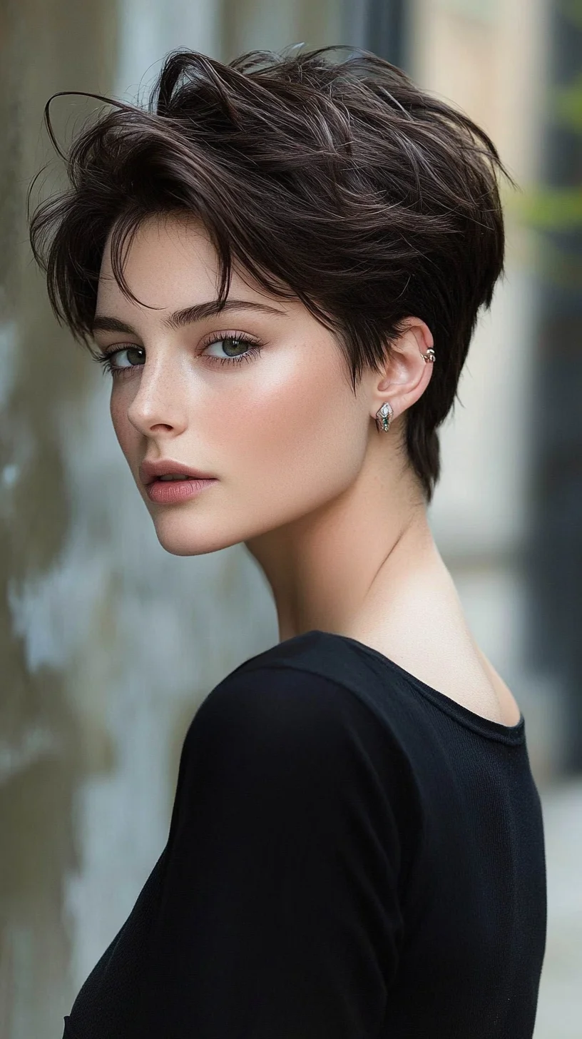 Effortlessly Chic: The Modern Textured Pixie Cut for a Stunning Look