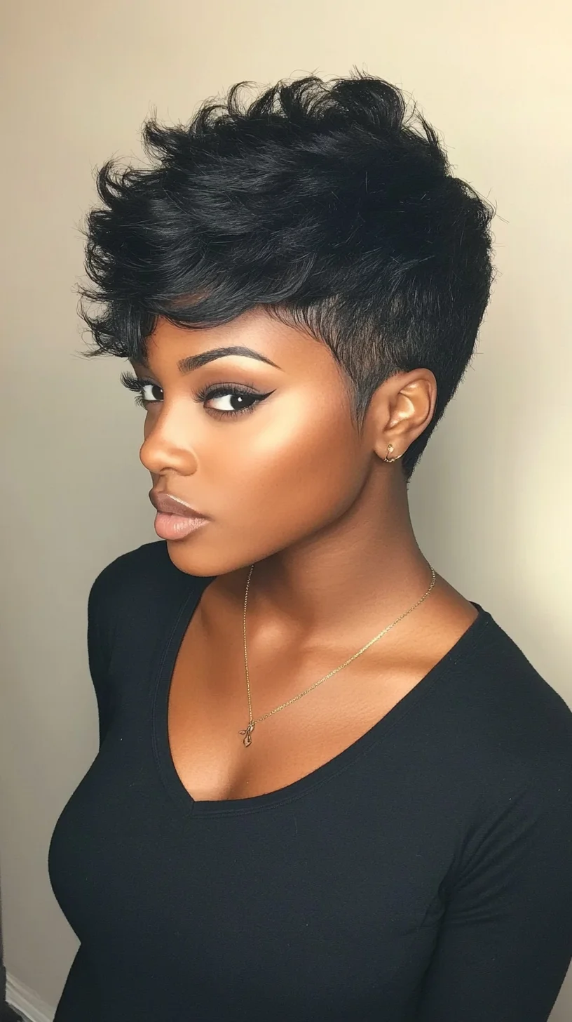 Effortlessly Chic: The Modern Textured Pixie Cut for Bold Fashionistas