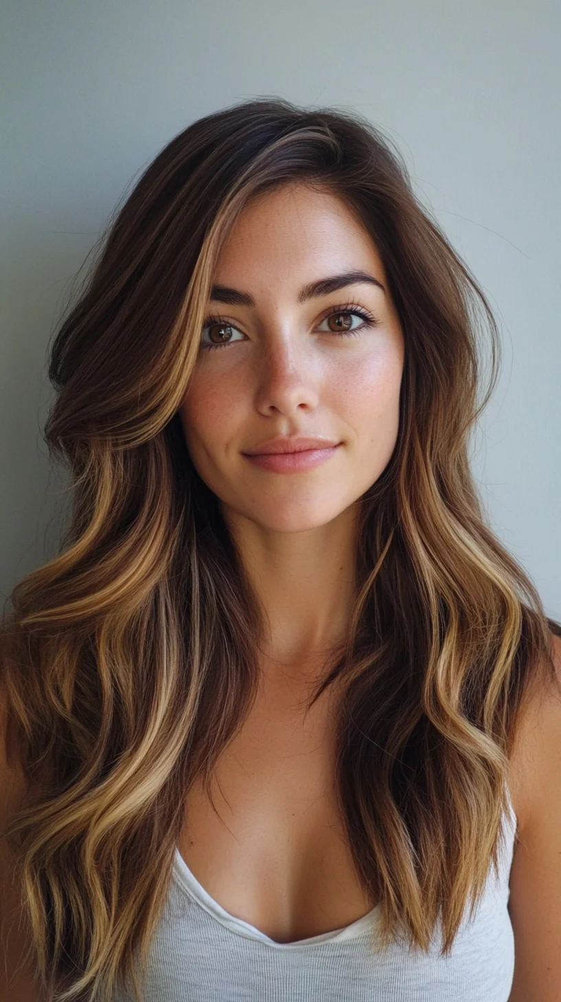 Effortlessly Chic: The Perfect Beachy Waves with Lively Highlights