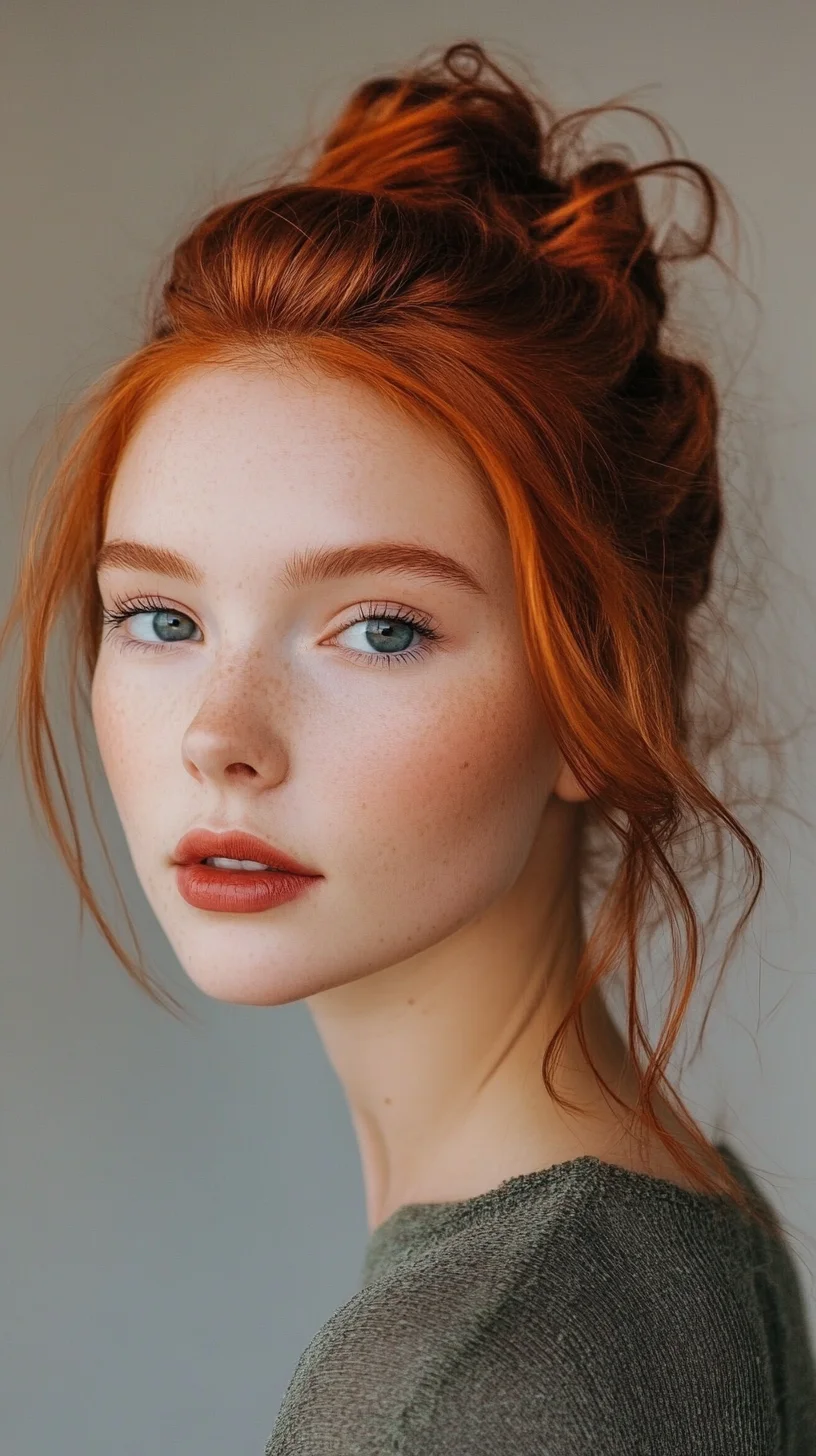 Effortlessly Chic: The Perfect Messy Bun for a Lively, Textured Look