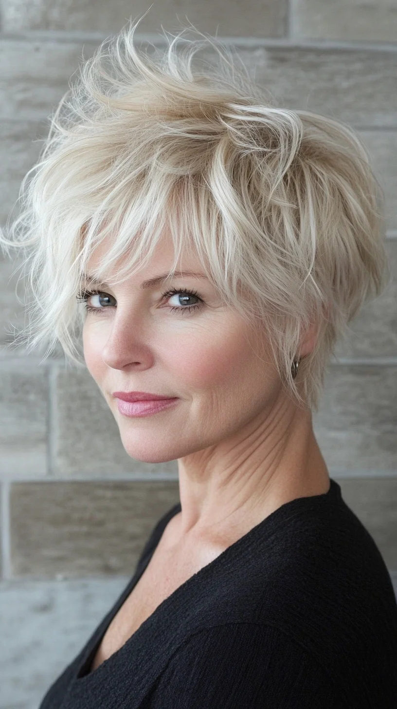 Effortlessly Chic: The Playful Pixie Cut with Textured Layers