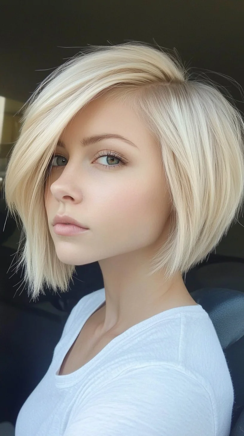 Effortlessly Chic: The Textured Asymmetrical Bob for Modern Elegance