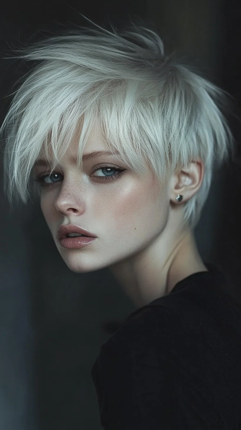 Effortlessly Chic: The Textured Blonde Pixie Cut for a Bold Statement