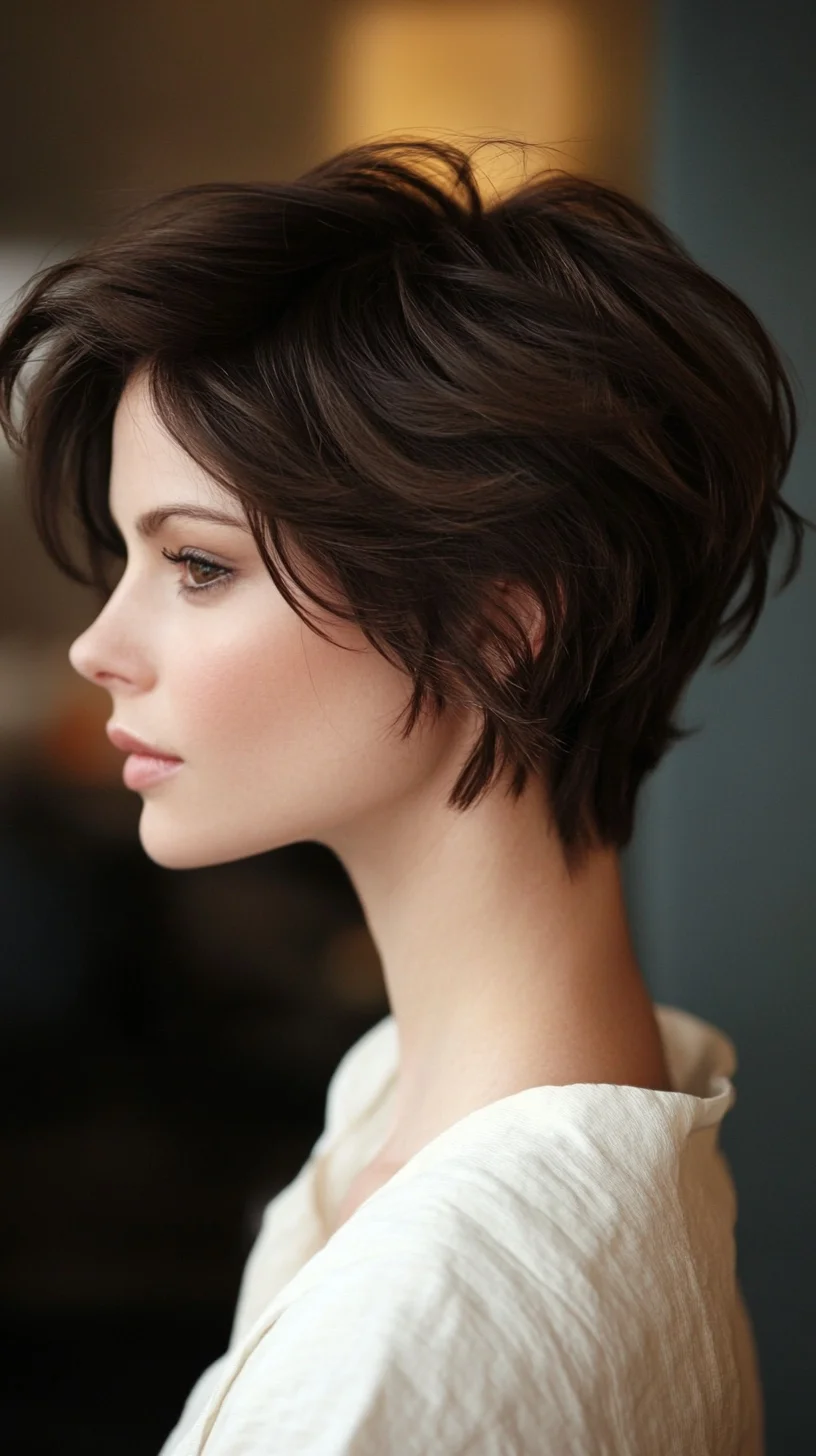 Effortlessly Chic: The Textured Layered Bob for a Modern Look
