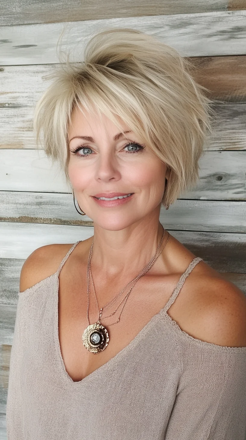 Effortlessly Chic: The Textured Layered Bob for Modern Elegance