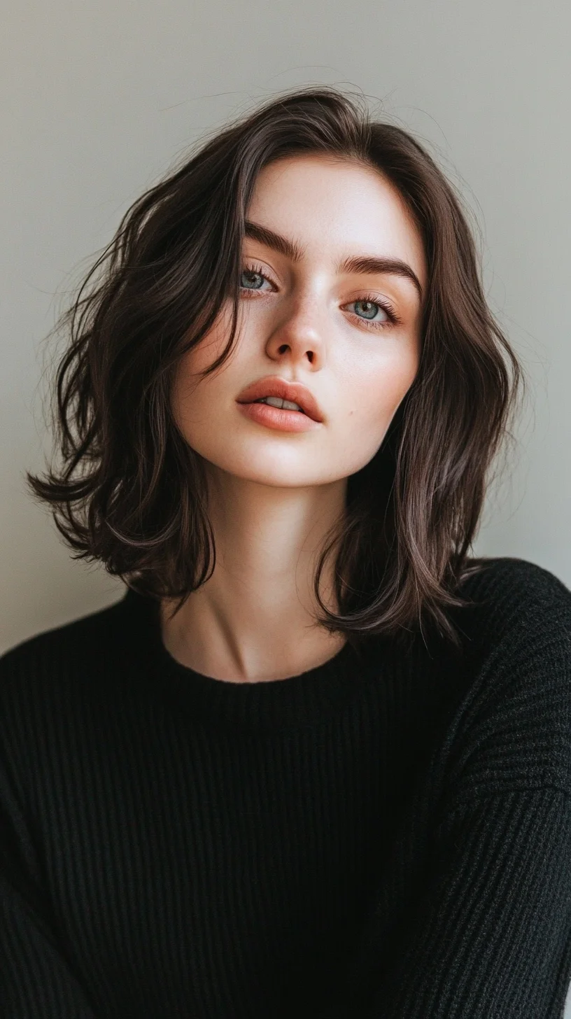 Effortlessly Chic: The Textured Lob for a Modern, Casual Vibe