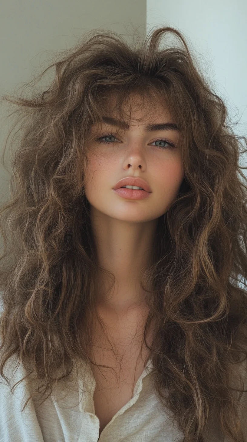 Effortlessly Chic: The Tousled Textured Mane for a Bohemian Vibe