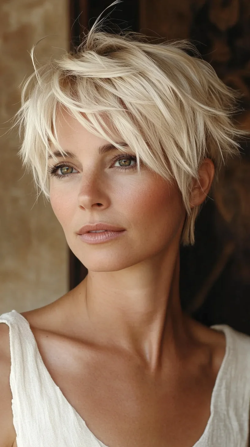 Effortlessly Chic: The Trendy Textured Pixie Cut for a Bold Look