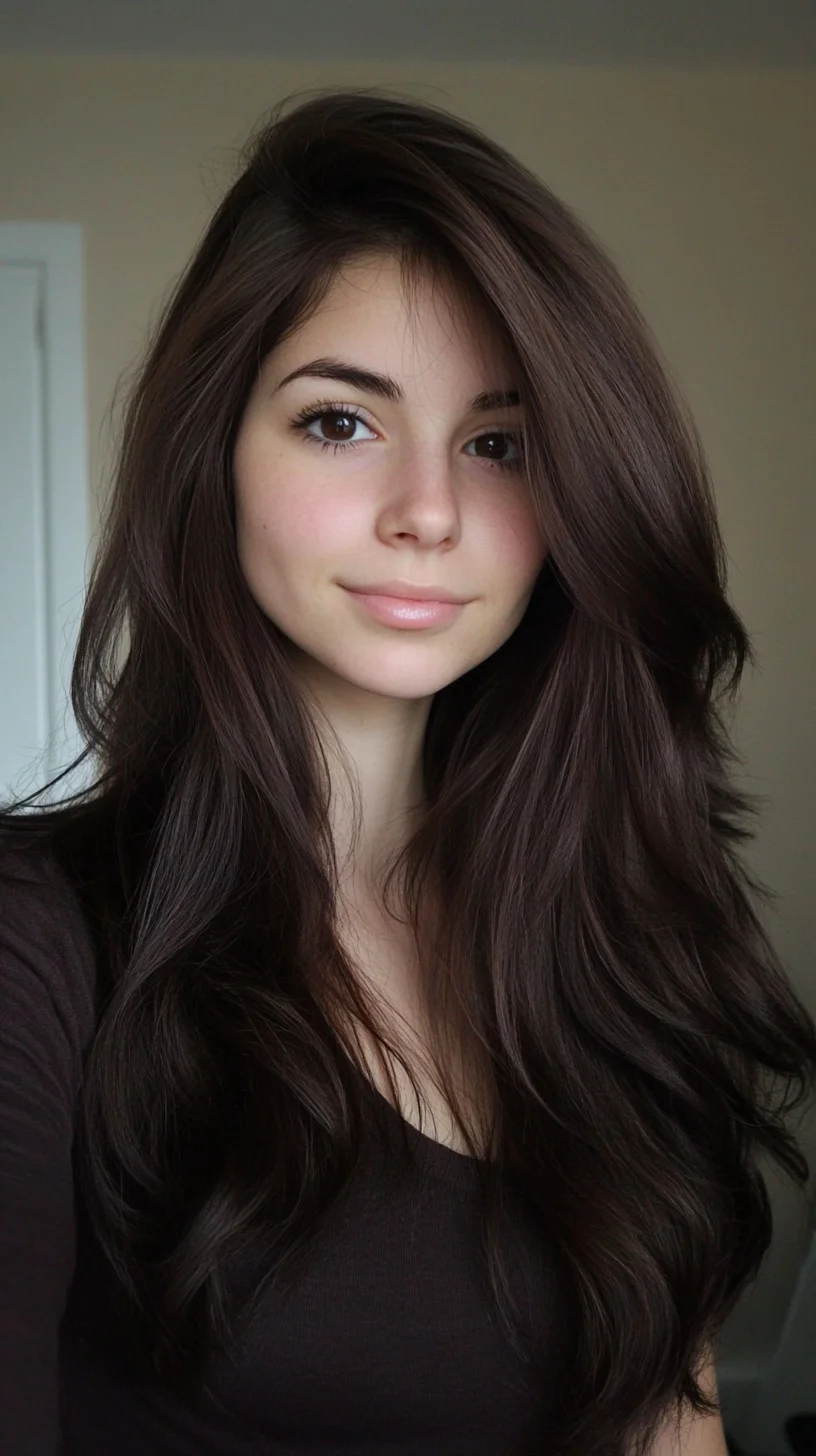 Effortlessly Chic: Voluminous Long Layers for a Stunning Look