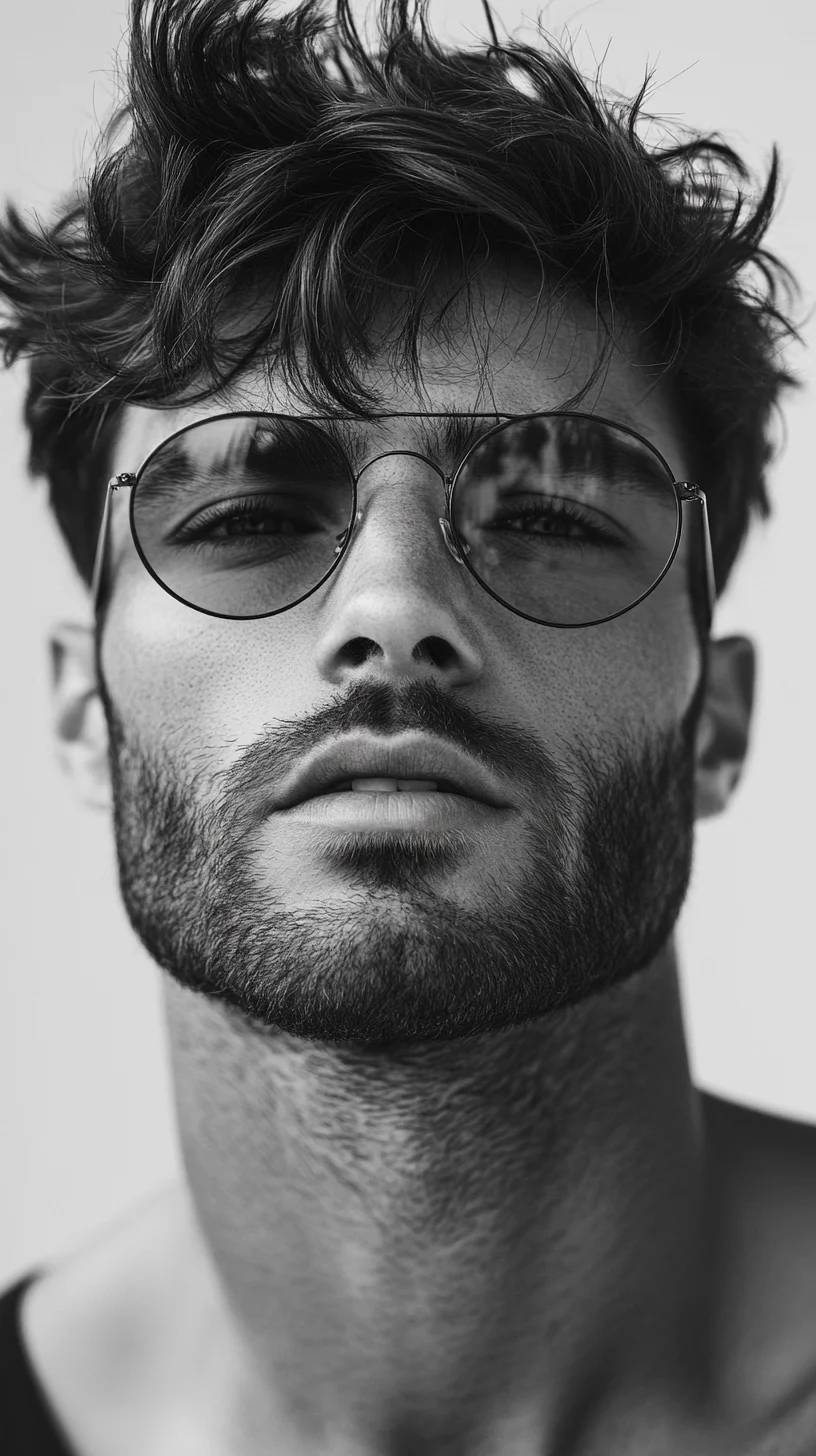 Effortlessly Cool: Embrace the Bold Charm of Mismatched Eyewear and Casual Chic