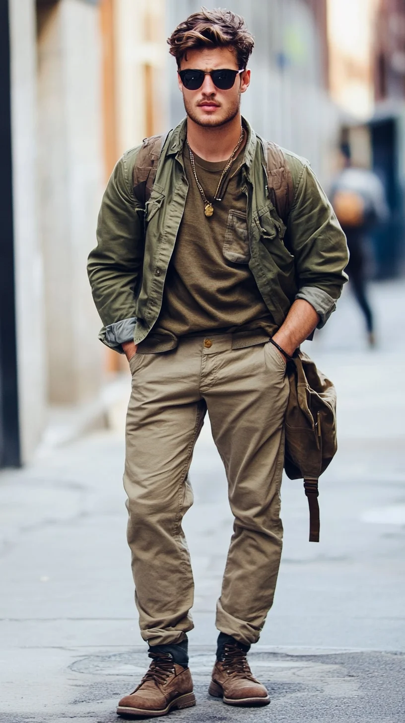 Effortlessly Cool: Master the Military-Inspired Casual Look