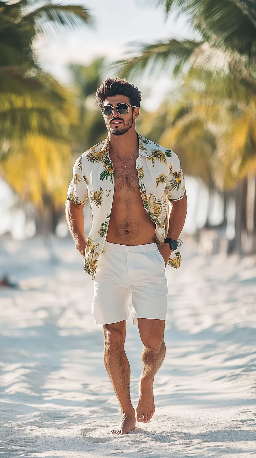 Effortlessly Cool: Mastering the Beachy Vibe with Tropical Prints and Casual Chic