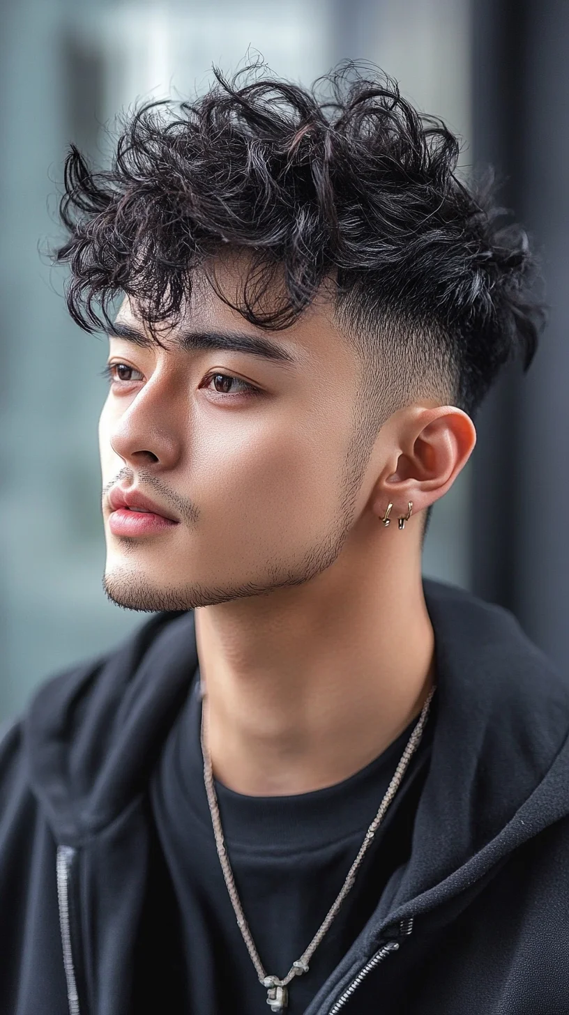 Effortlessly Cool: Mastering the Textured Curly Look for Modern Sophistication