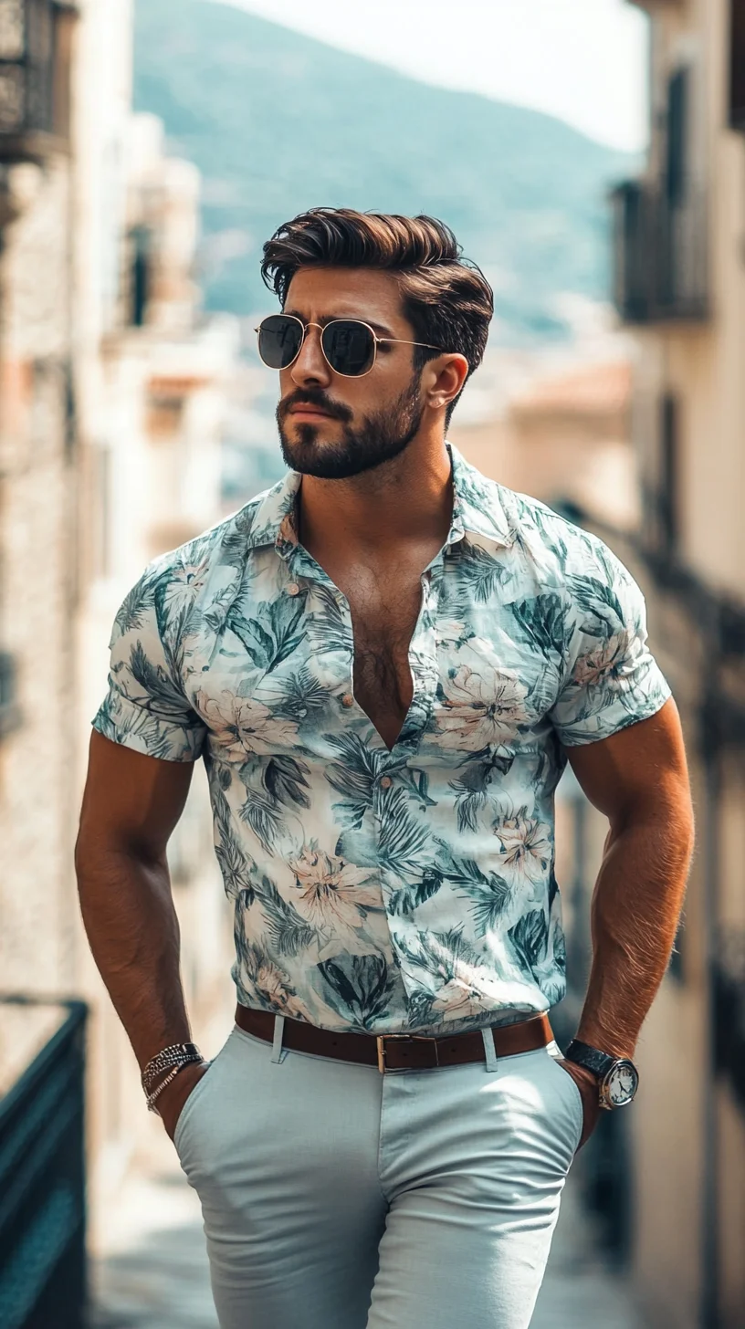 Effortlessly Cool: Mastering the Tropical Print Shirt for Ultimate Summer Vibes
