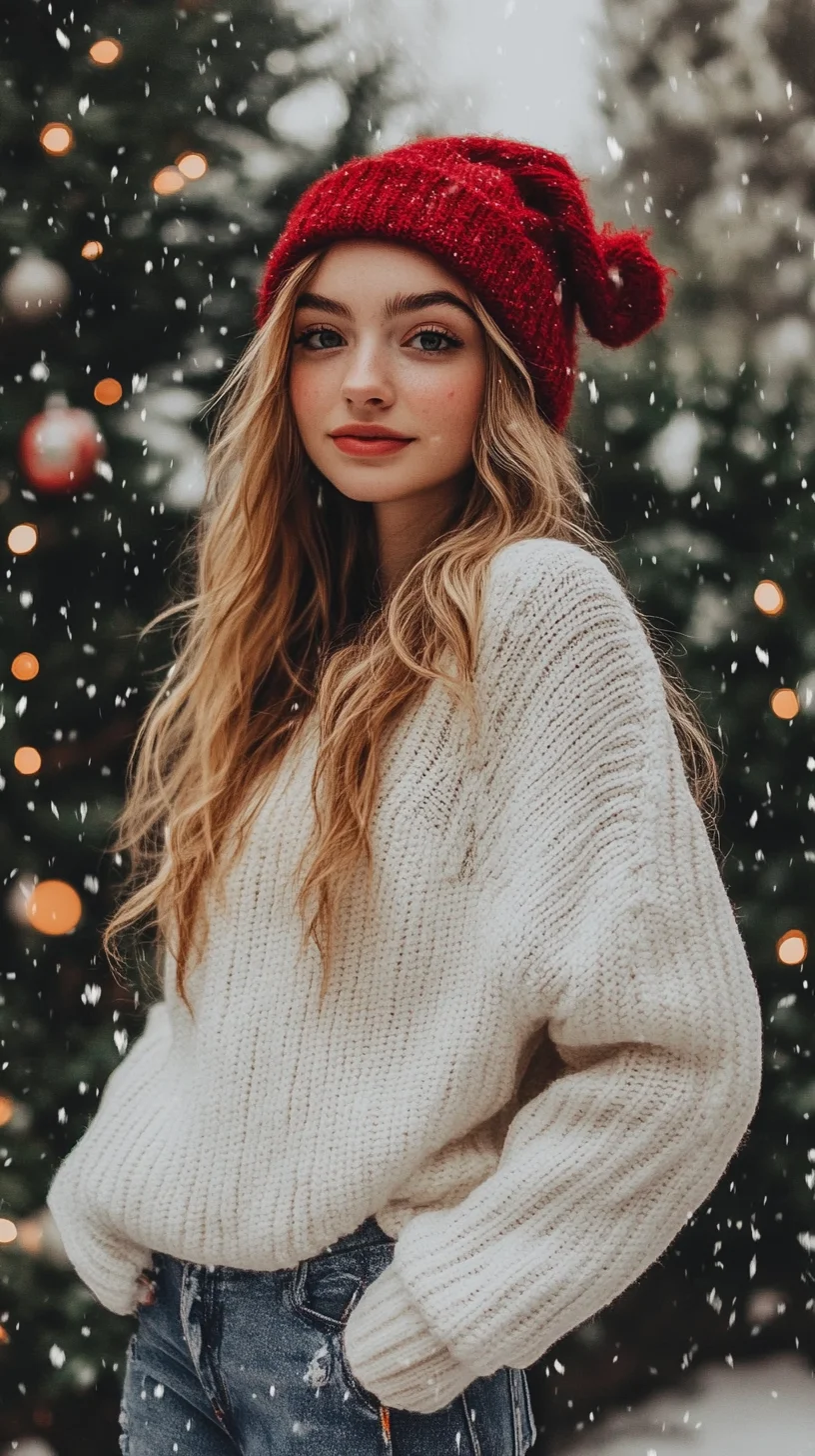 Effortlessly Cozy: Embrace Winter Vibes with Chunky Knitwear and Bright Beanies
