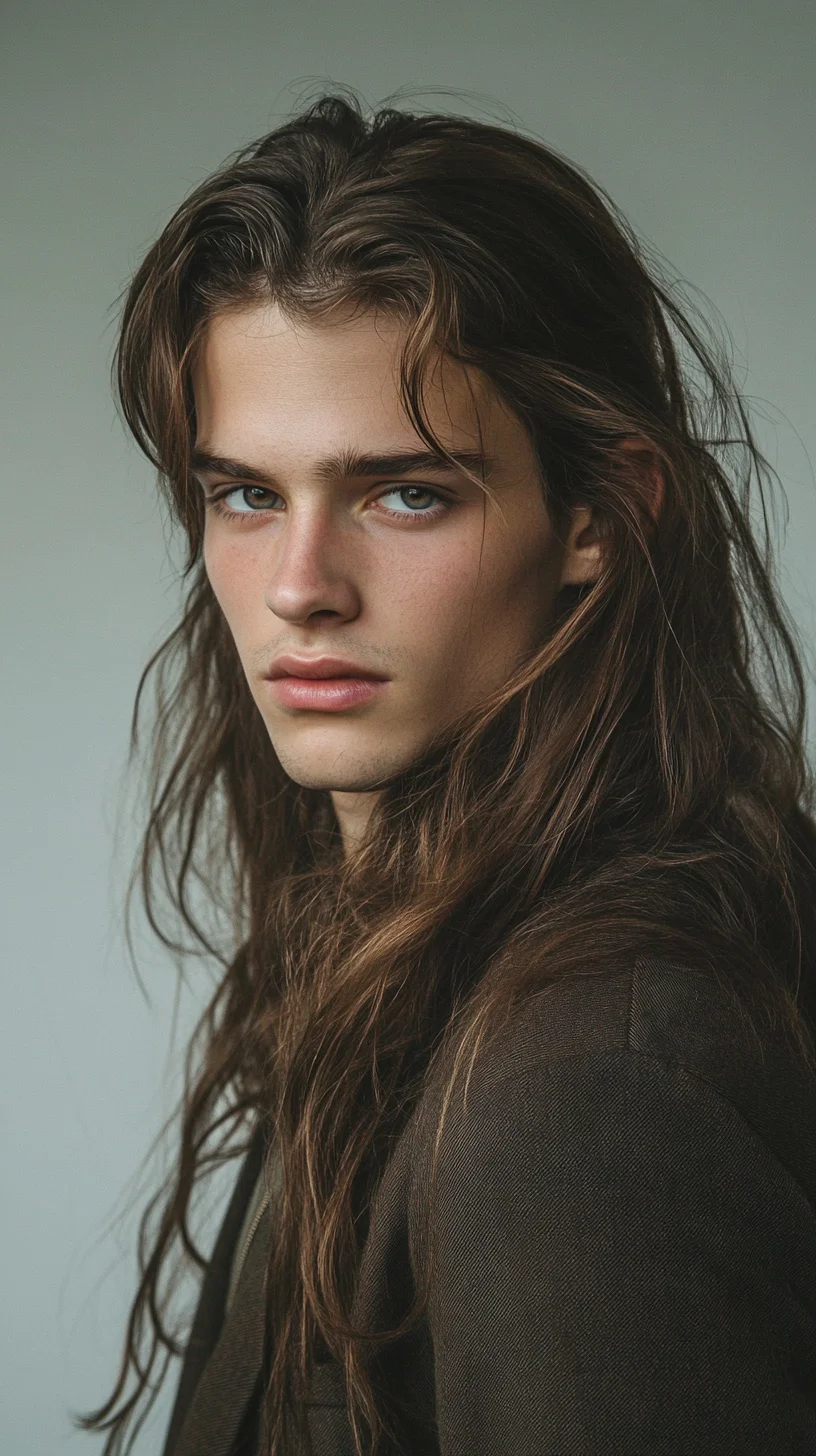 Effortlessly Edgy: Embrace the Boldness of Long, Textured Locks