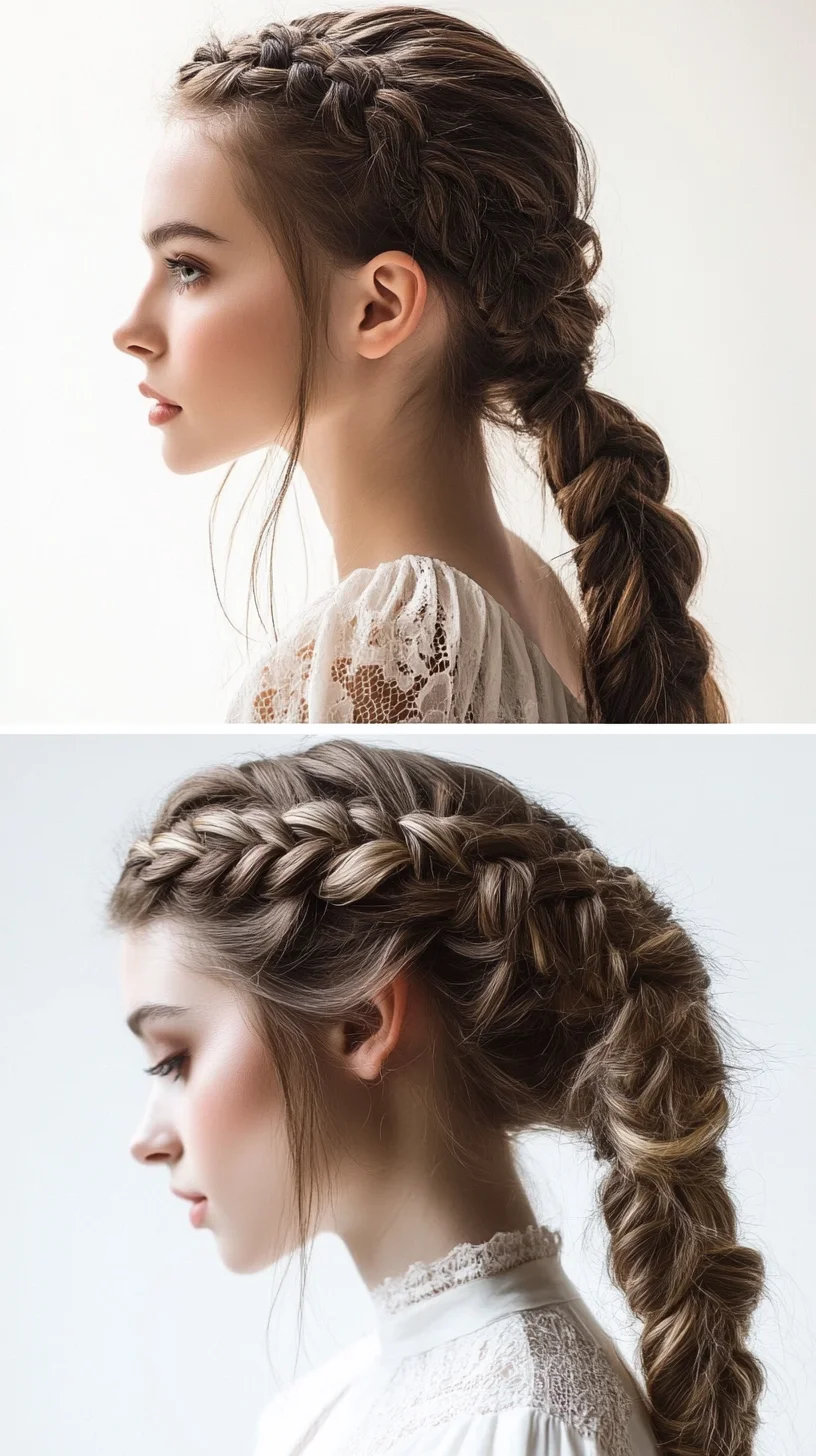 Effortlessly Elegant Braided Ponytail for a Chic Look