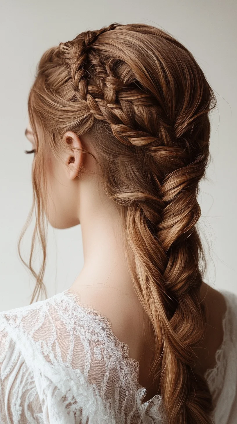 Effortlessly Elegant Braided Updo: A Perfect Blend of Romance and Style