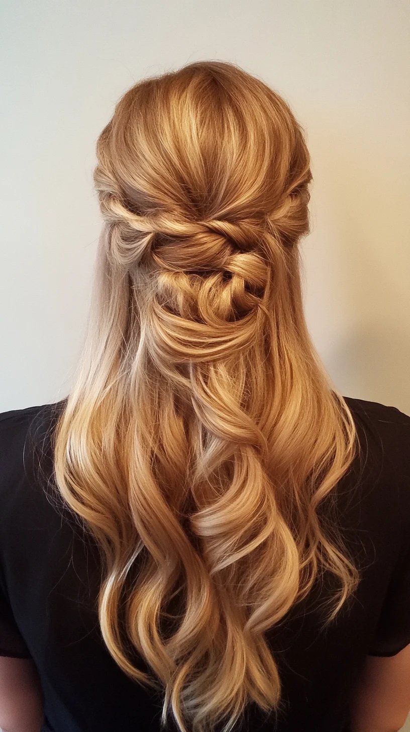 Effortlessly Elegant Half-Up Twist: A Romantic Hairstyle for Every Occasion