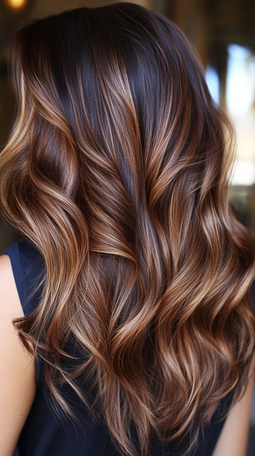 Effortlessly Elegant: Luxurious Waves with Sun-Kissed Highlights