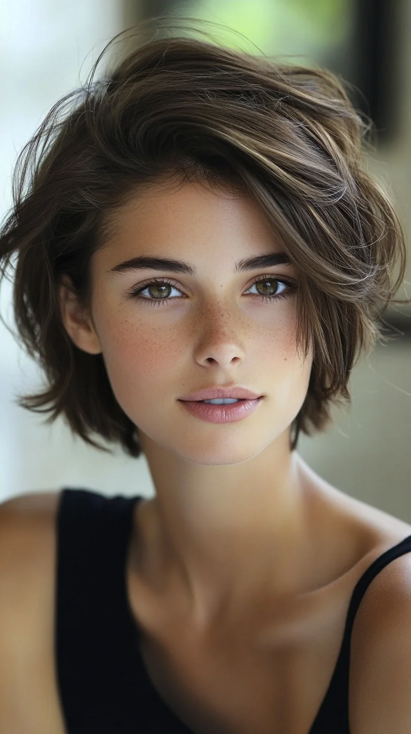 Effortlessly Elegant: The Wavy Textured Bob for a Chic Look