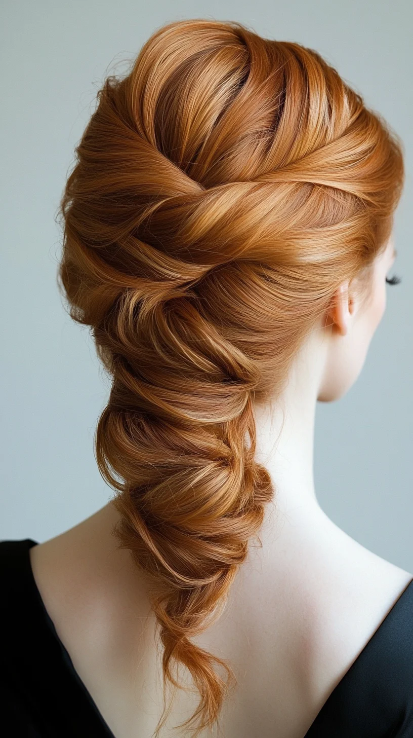 Effortlessly Elegant Twisted Updo: A Stunning Choice for Any Occasion
