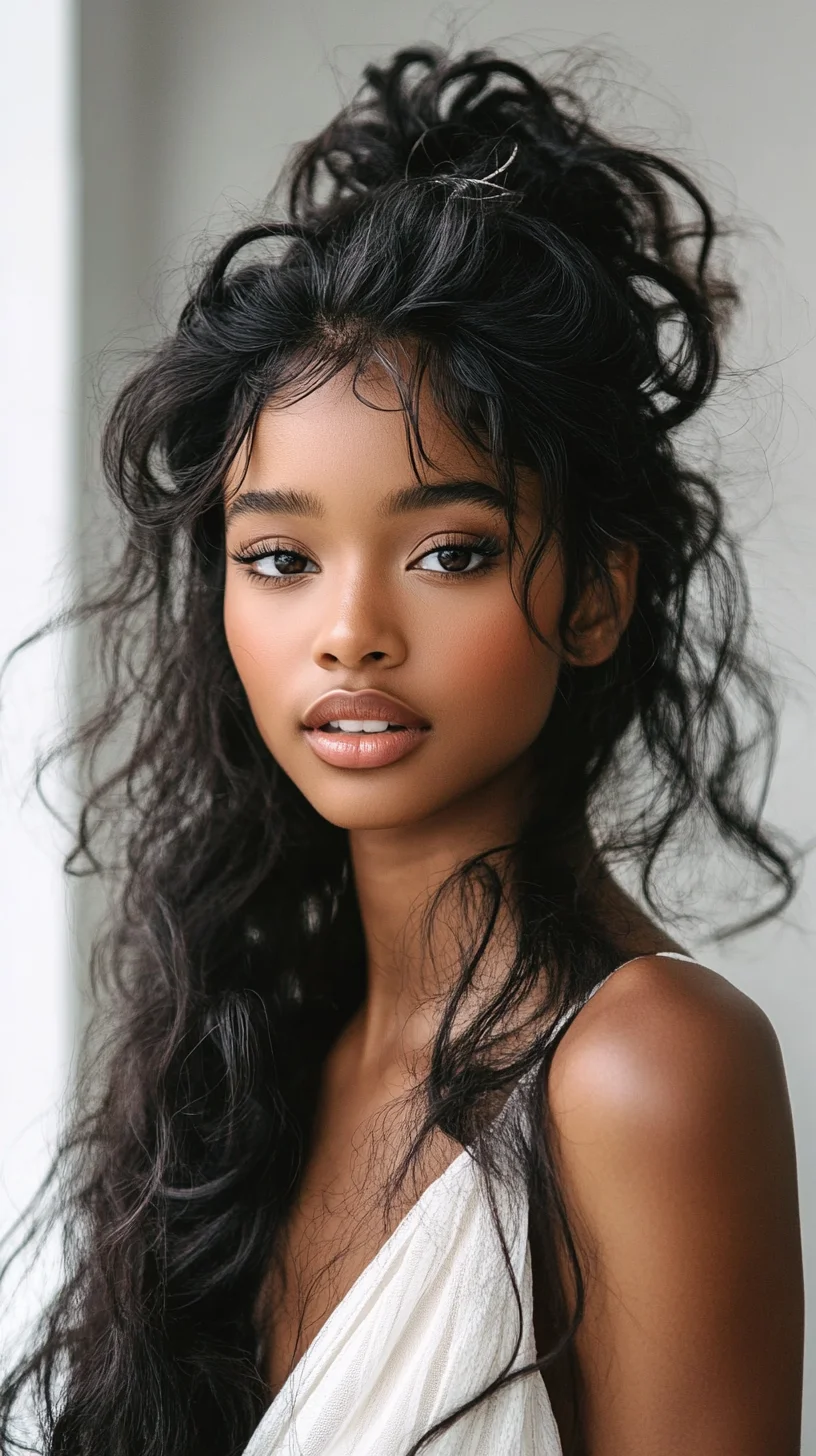 Effortlessly Glam: The Perfect Messy High Ponytail with Loose Waves