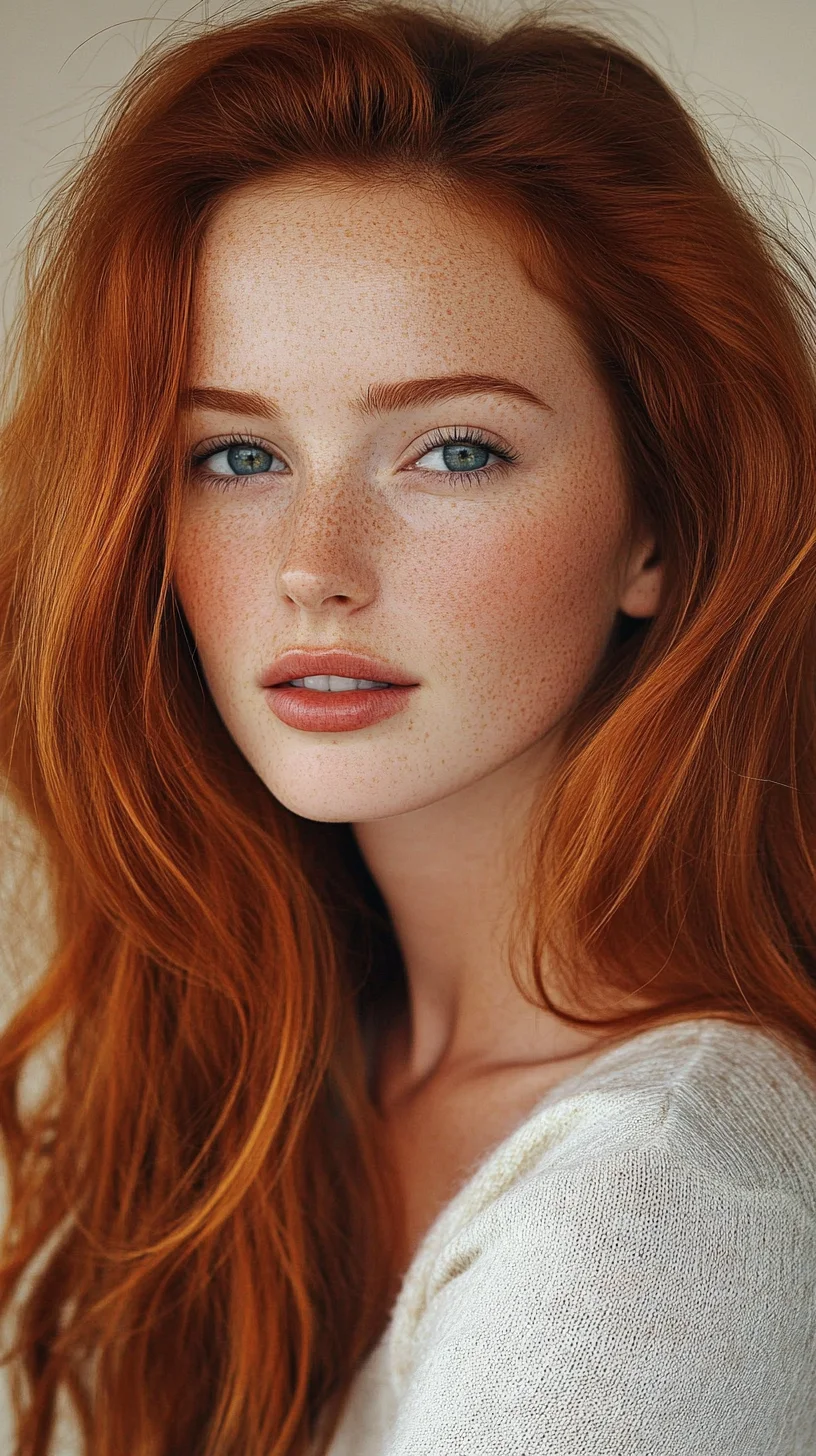Effortlessly Glamorous: The Luscious Long Red Waves