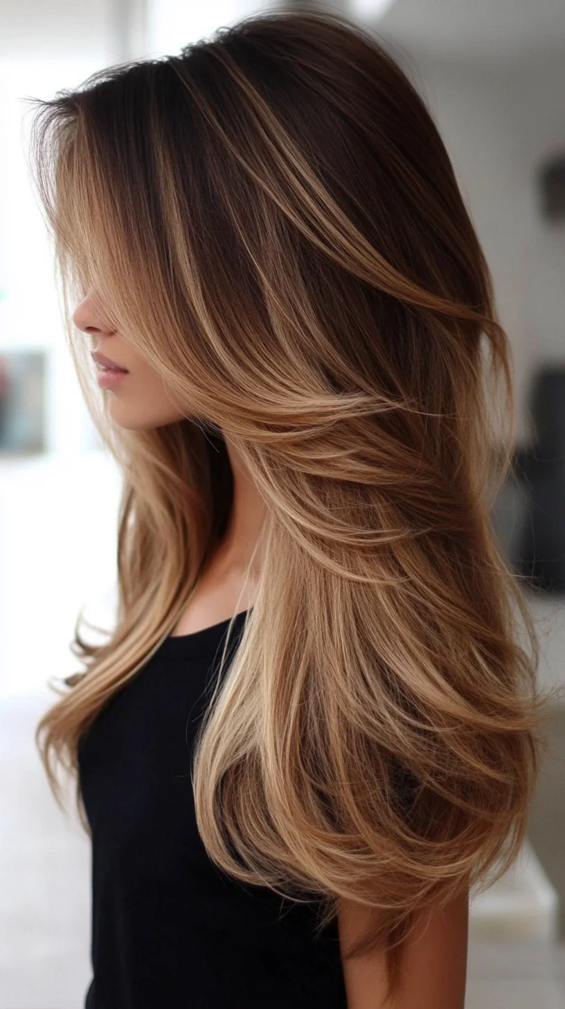 Effortlessly Glamorous Voluminous Layers for Luxurious Long Hair