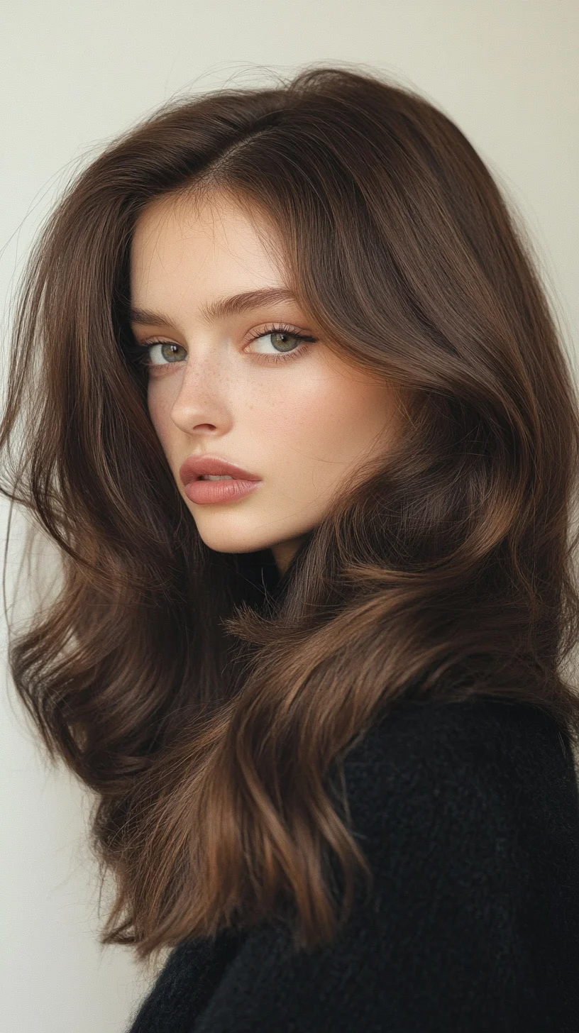 Effortlessly Glamorous Waves: The Timeless Layered Hairstyle