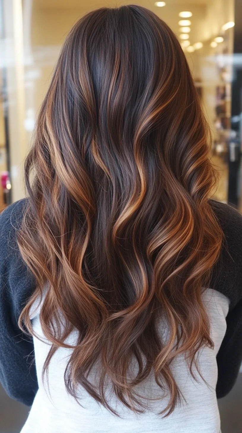 Effortlessly Glamorous Waves with Radiant Highlights