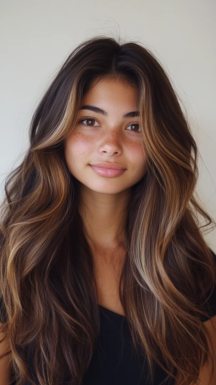 Effortlessly Glamorous Waves with Rich Highlights
