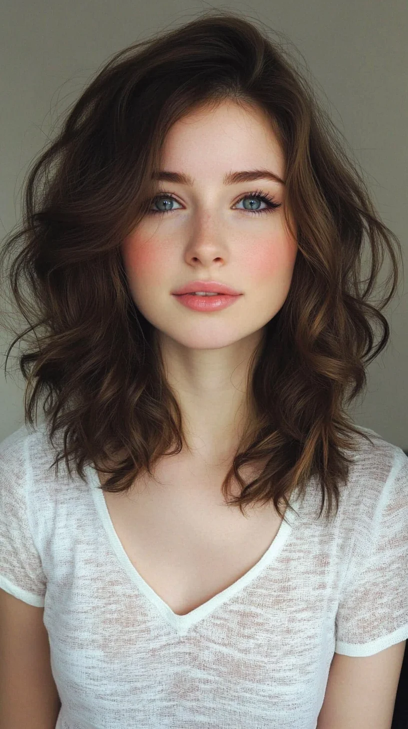 Effortlessly Gorgeous: The Chic Mid-Length Wavy Hairstyle