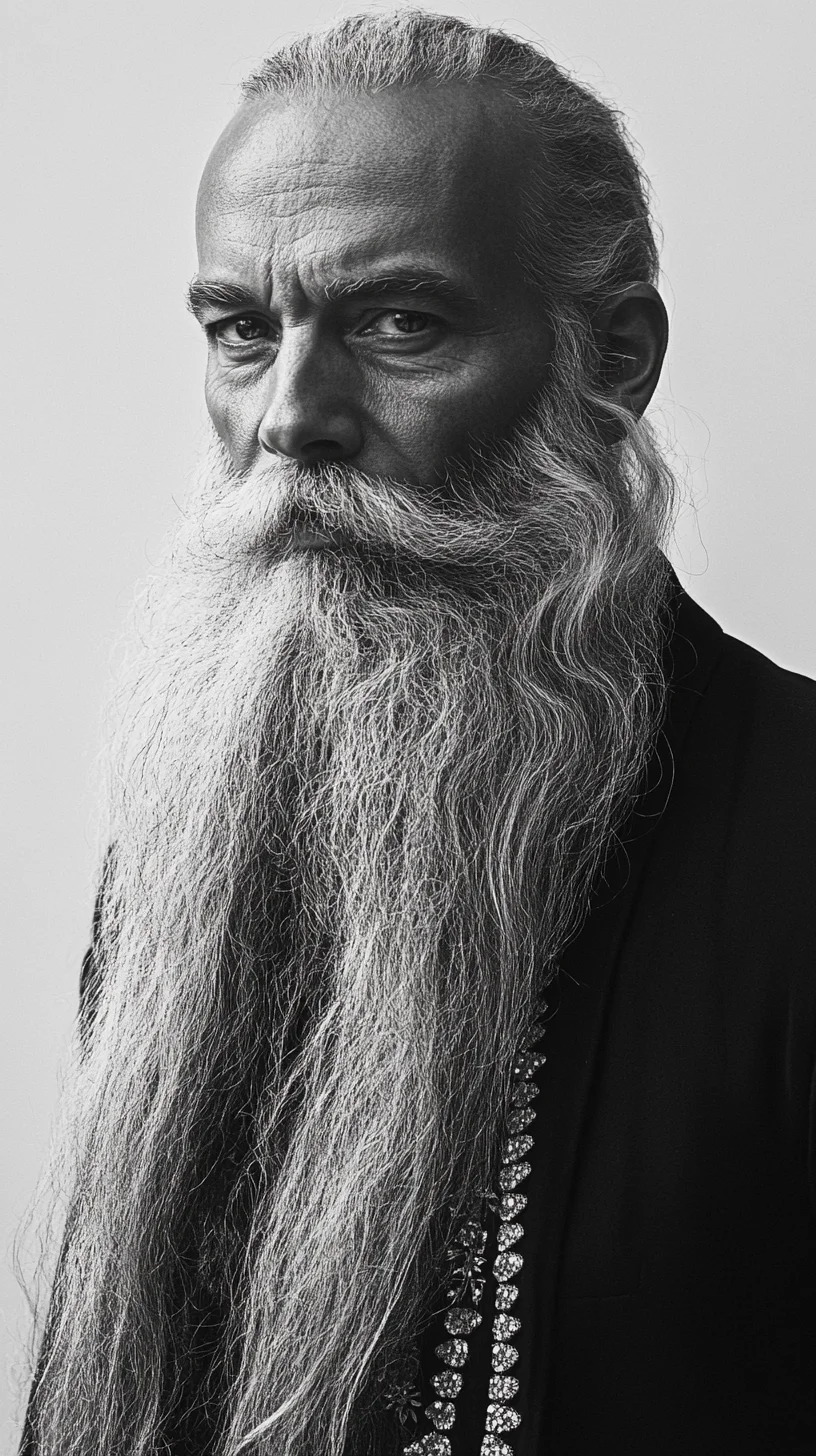 Effortlessly Majestic: The Impressive Long Beard Style
