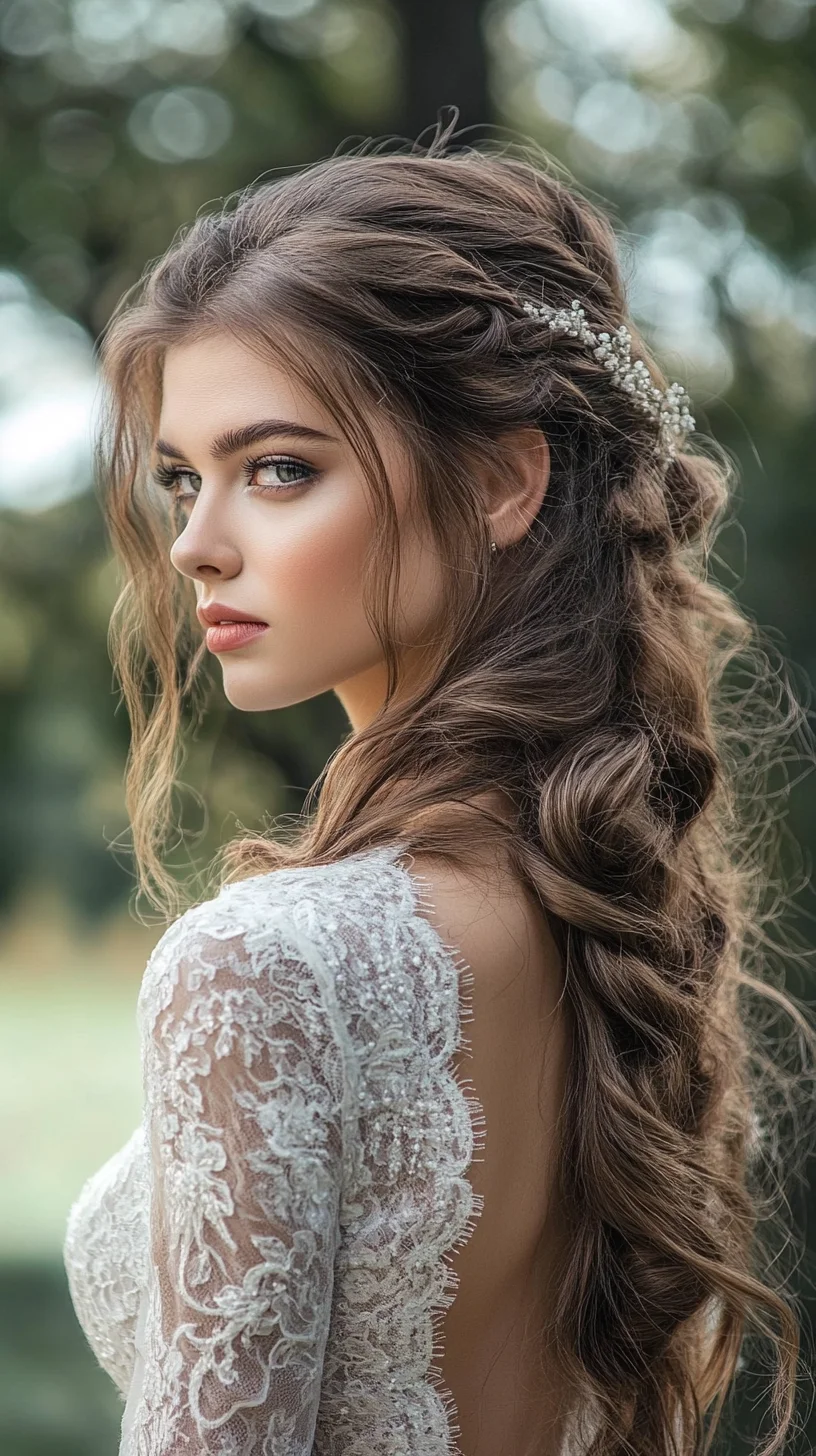 Effortlessly Romantic Cascading Waves Perfect for Any Occasion