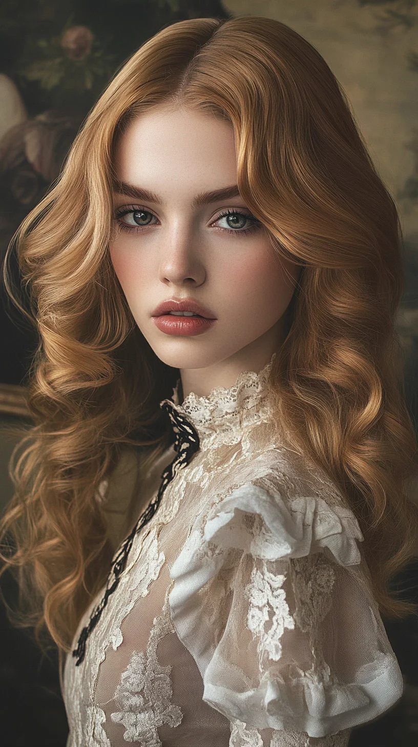 Effortlessly Romantic: The Soft, Cascading Waves Hairstyle