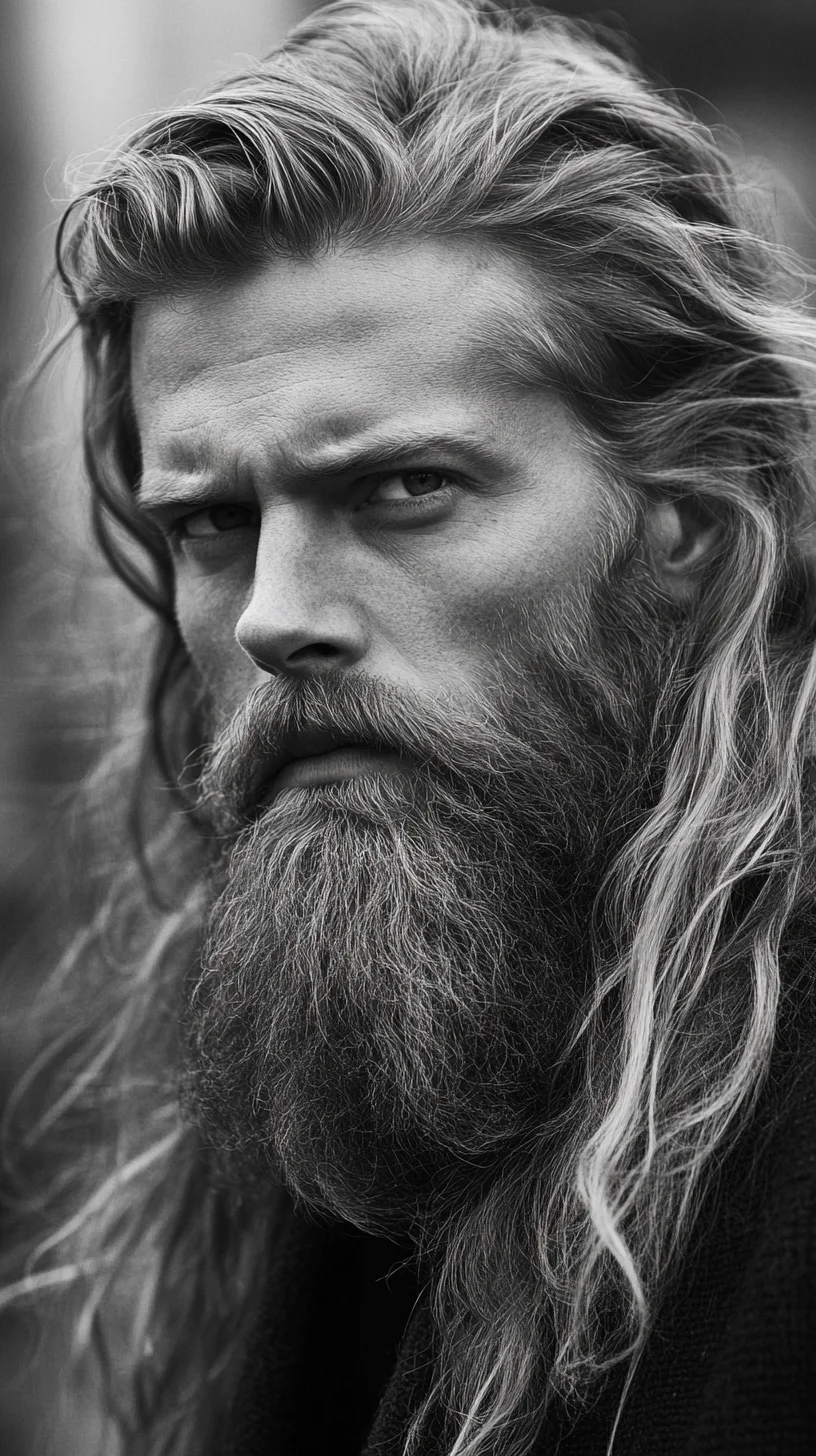 Effortlessly Rugged: Mastering the Art of Long Hair and Beard Styling