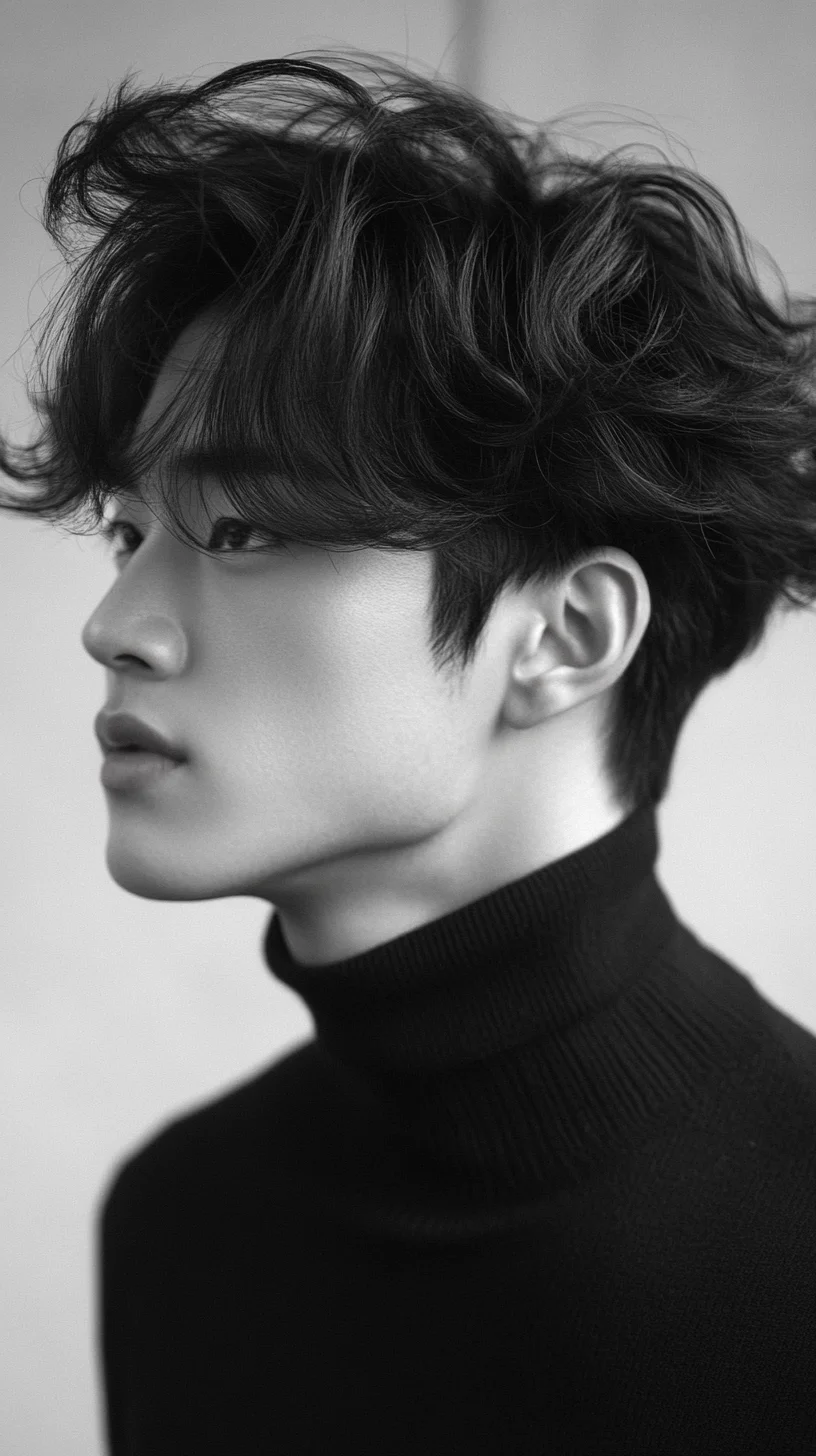 Effortlessly Stylish: Embrace the Boldness of Textured Hair and Turtlenecks
