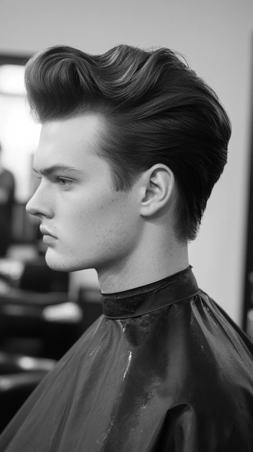 Effortlessly Stylish: The Iconic Pompadour for Modern Sophistication