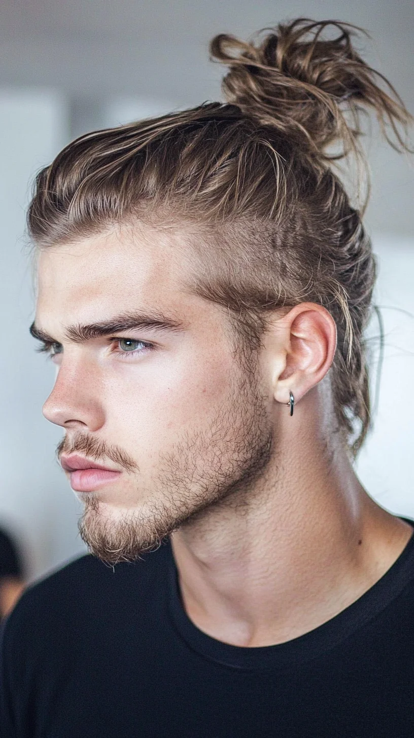 Effortlessly Stylish: The Modern Man's Top Knot