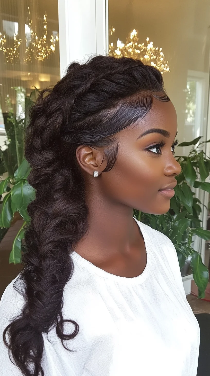 Elegant Braided Side Ponytail: A Stunning Blend of Charm and Sophistication