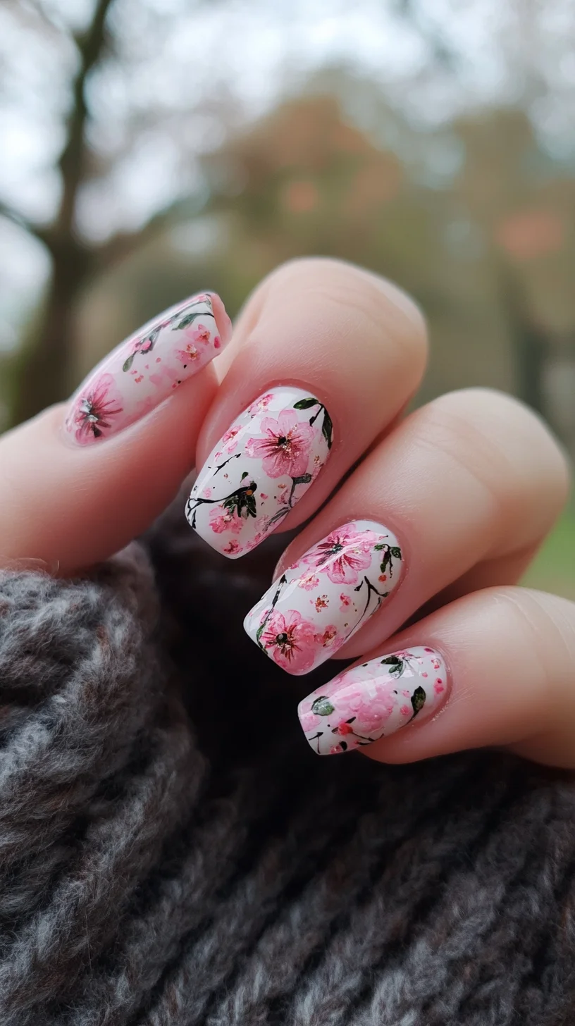 Elegant Floral Designs: Embrace Nature with Beautifully Crafted Nail Art
