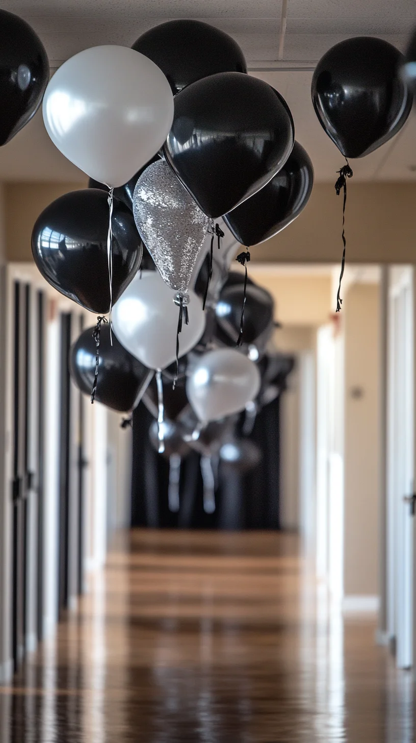 Elevate Any Space with Chic Black and White Balloon Decor