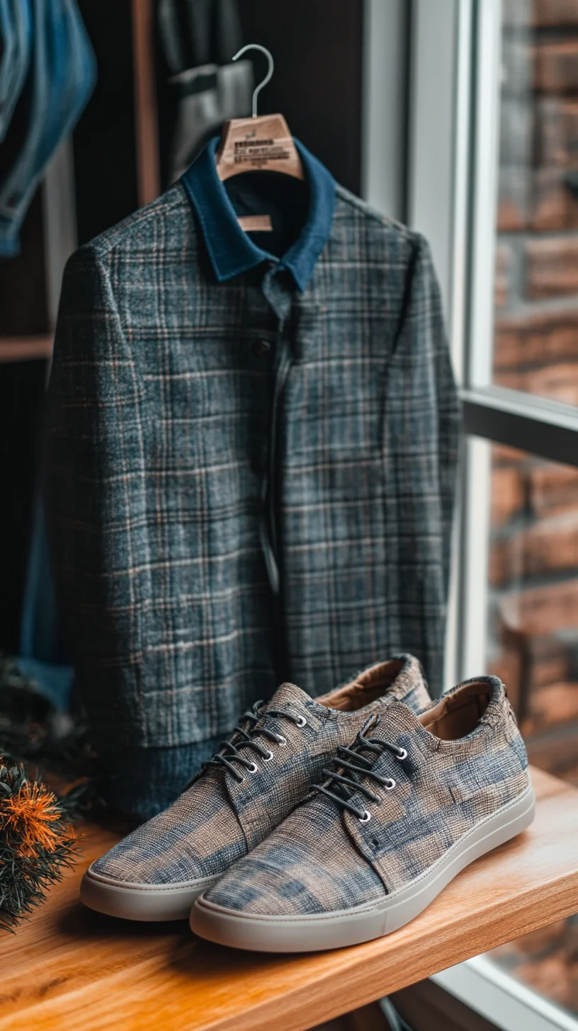 Elevate Your Casual Look with Textured Patterns and Smart Footwear