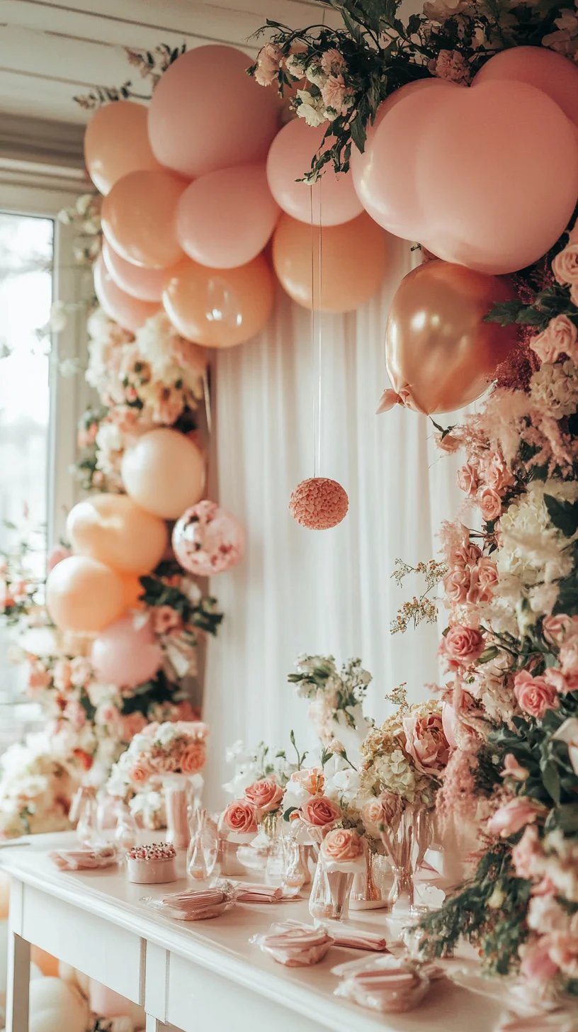 Elevate Your Celebrations with Romantic Balloon and Floral Decor