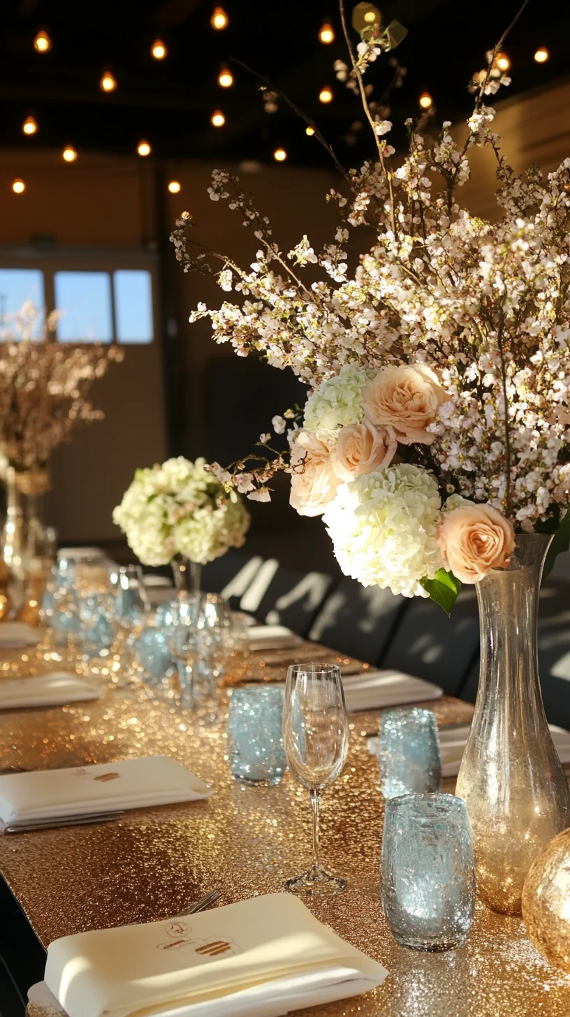 Elevate Your Dining Experience with Sparkling Elegance and Floral Charm