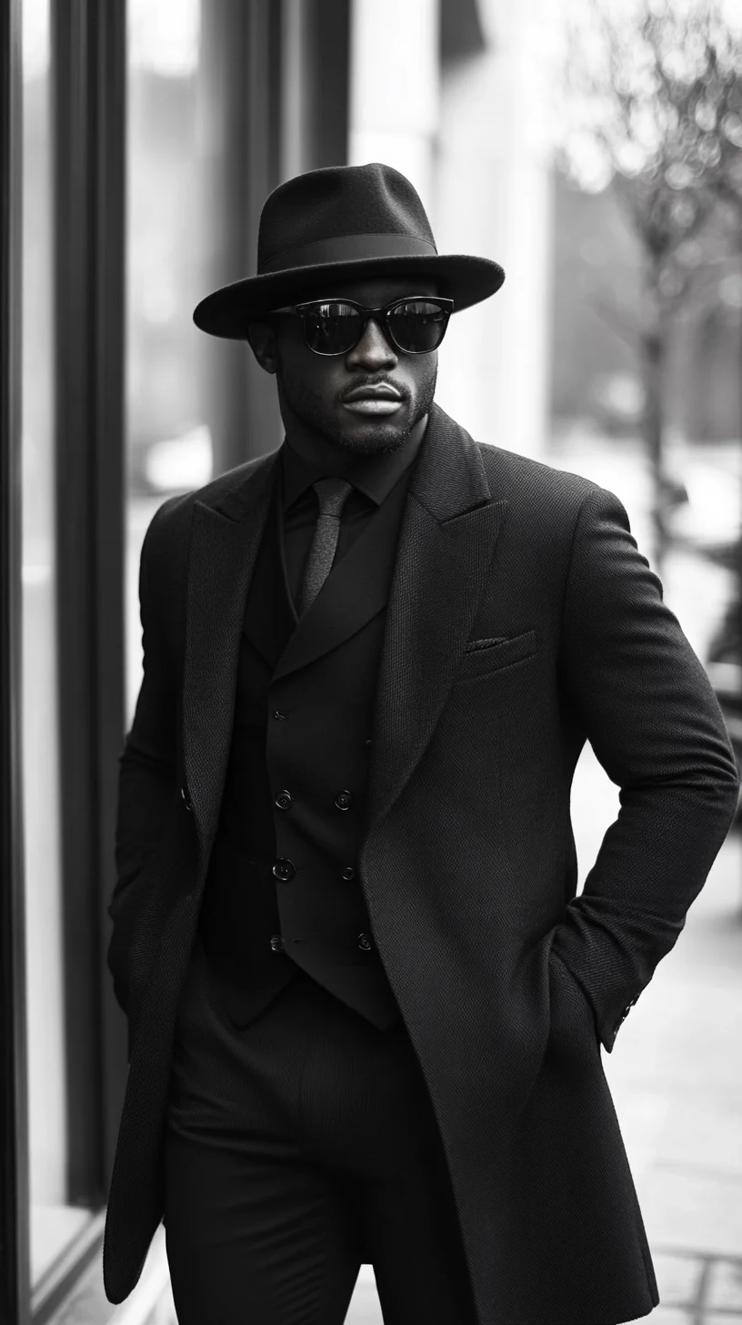Elevate Your Elegance: Mastering the Timeless Black Suit and Hat Ensemble